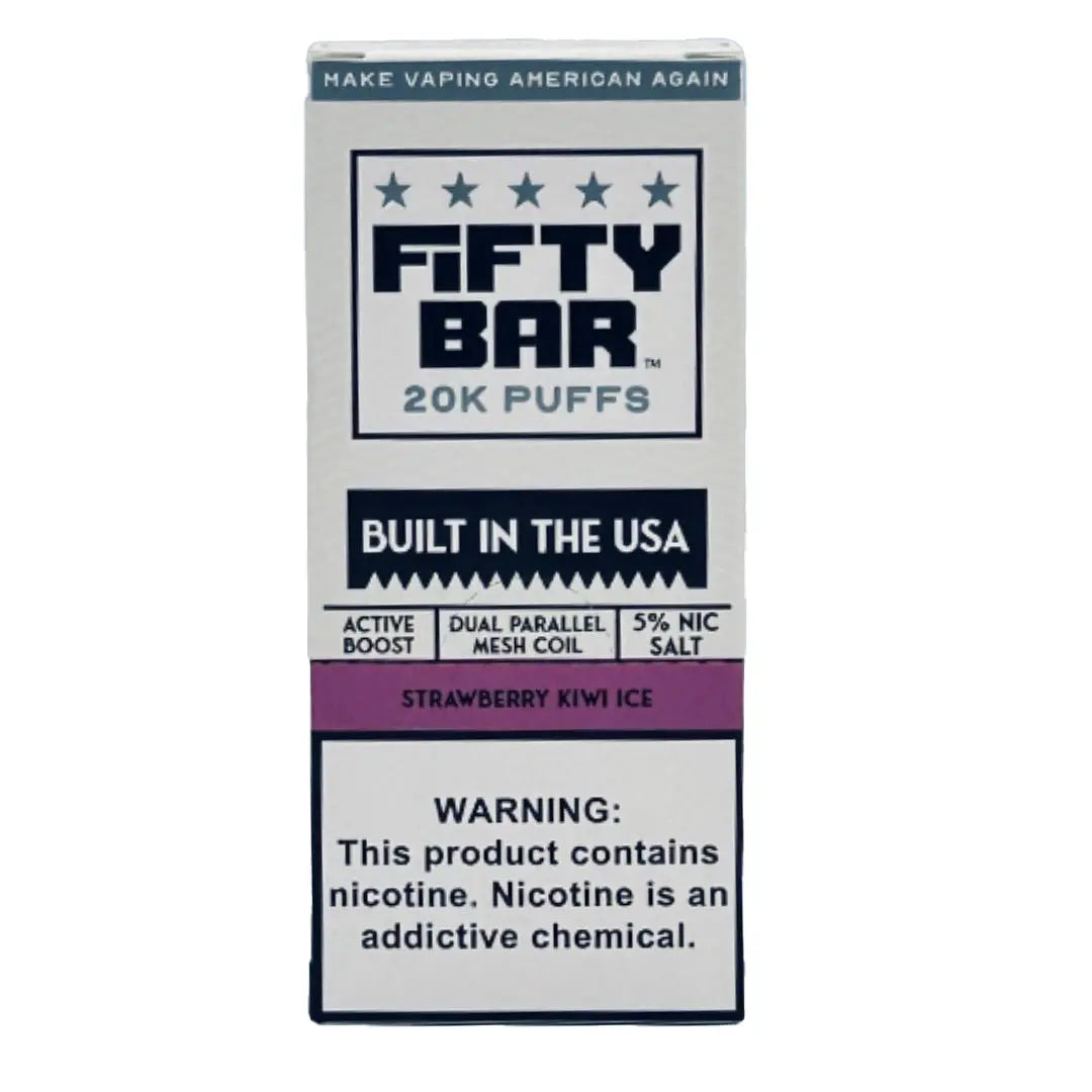 FIFTY BAR V2 20K PUFFS - 5 COUNT (WHITE EDITION)