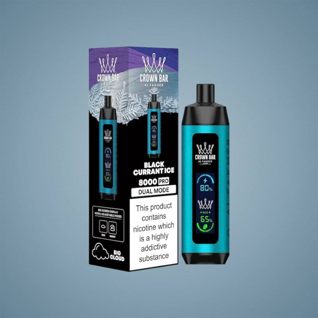 AL FAKHER CROWN BAR 80K PUFFS CRYSTAL PRO - 5 COUNT