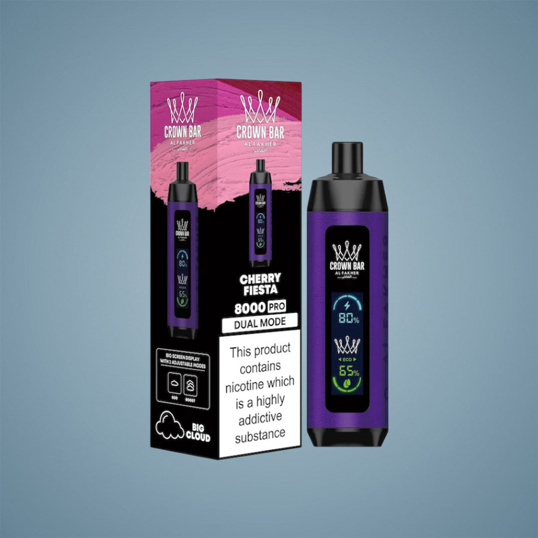 AL FAKHER CROWN BAR 80K PUFFS CRYSTAL PRO - 5 COUNT