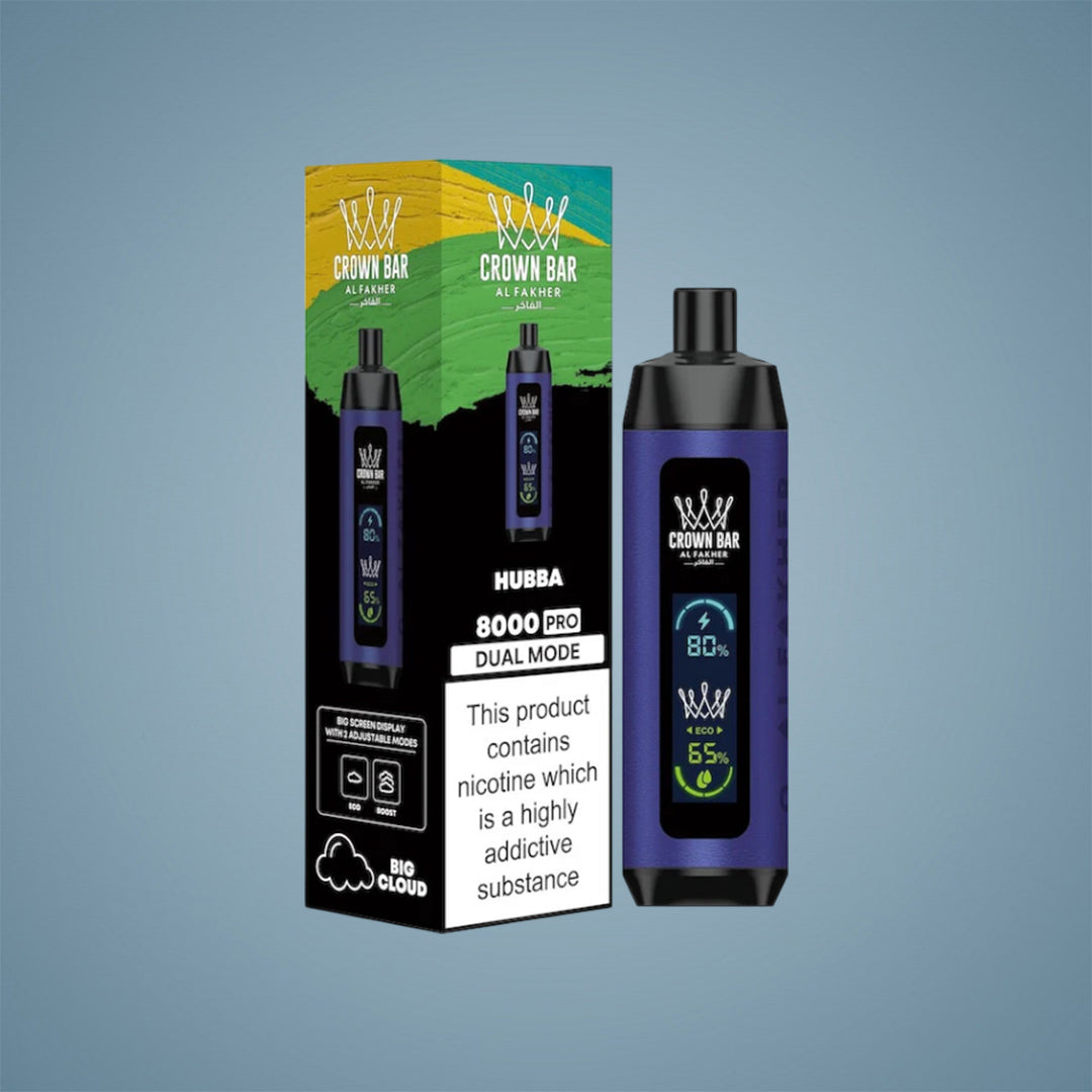 AL FAKHER CROWN BAR 80K PUFFS CRYSTAL PRO - 5 COUNT