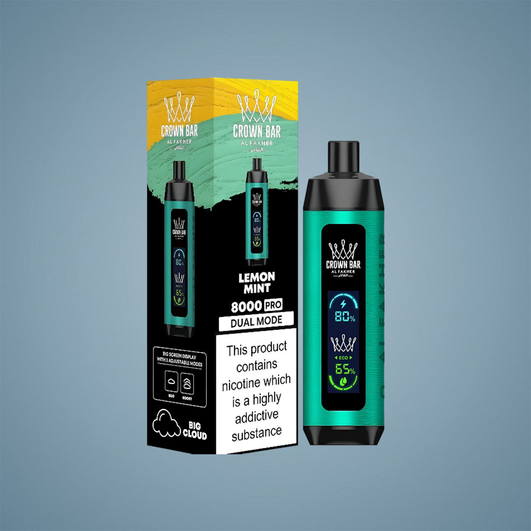 AL FAKHER CROWN BAR 80K PUFFS CRYSTAL PRO - 5 COUNT