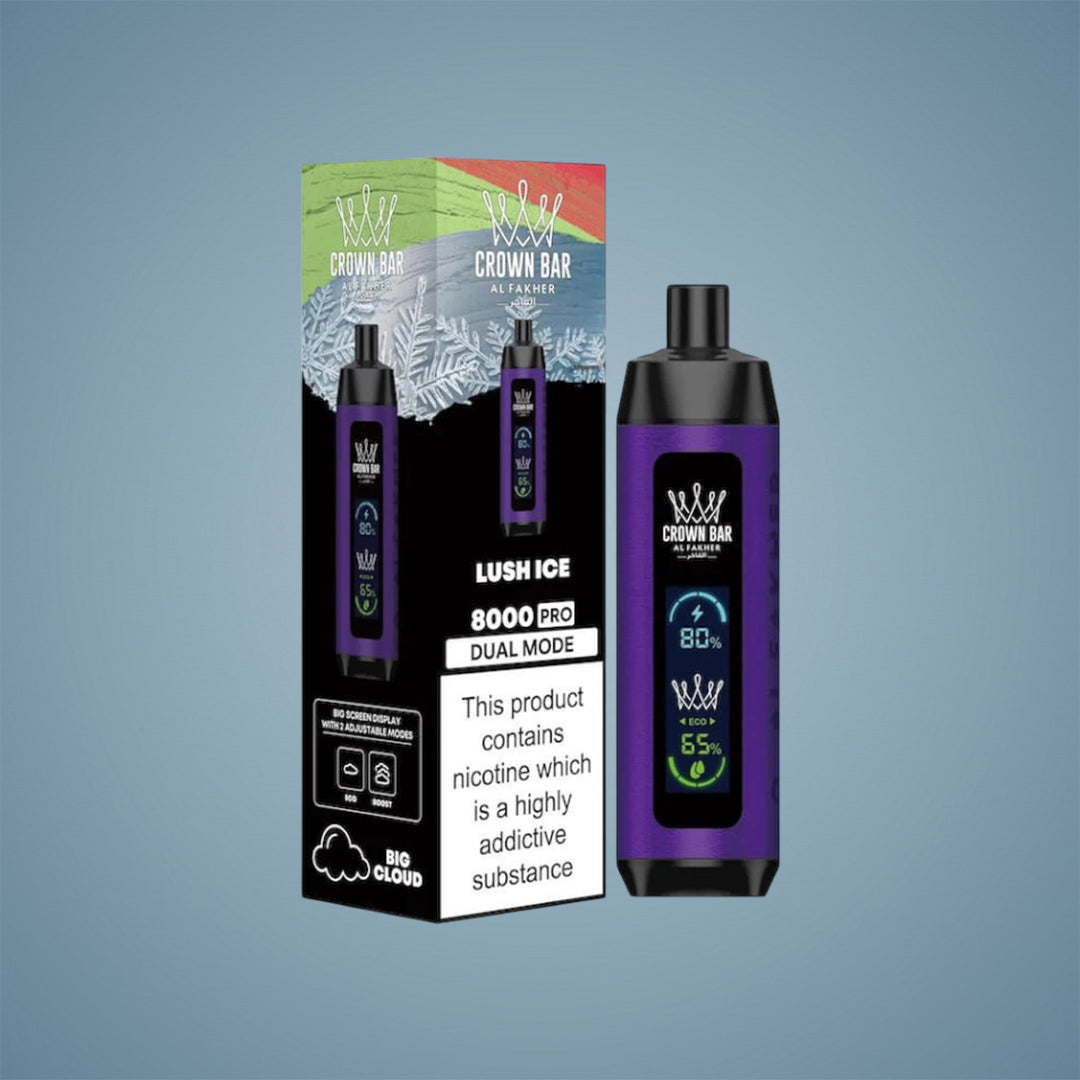 AL FAKHER CROWN BAR 80K PUFFS CRYSTAL PRO - 5 COUNT