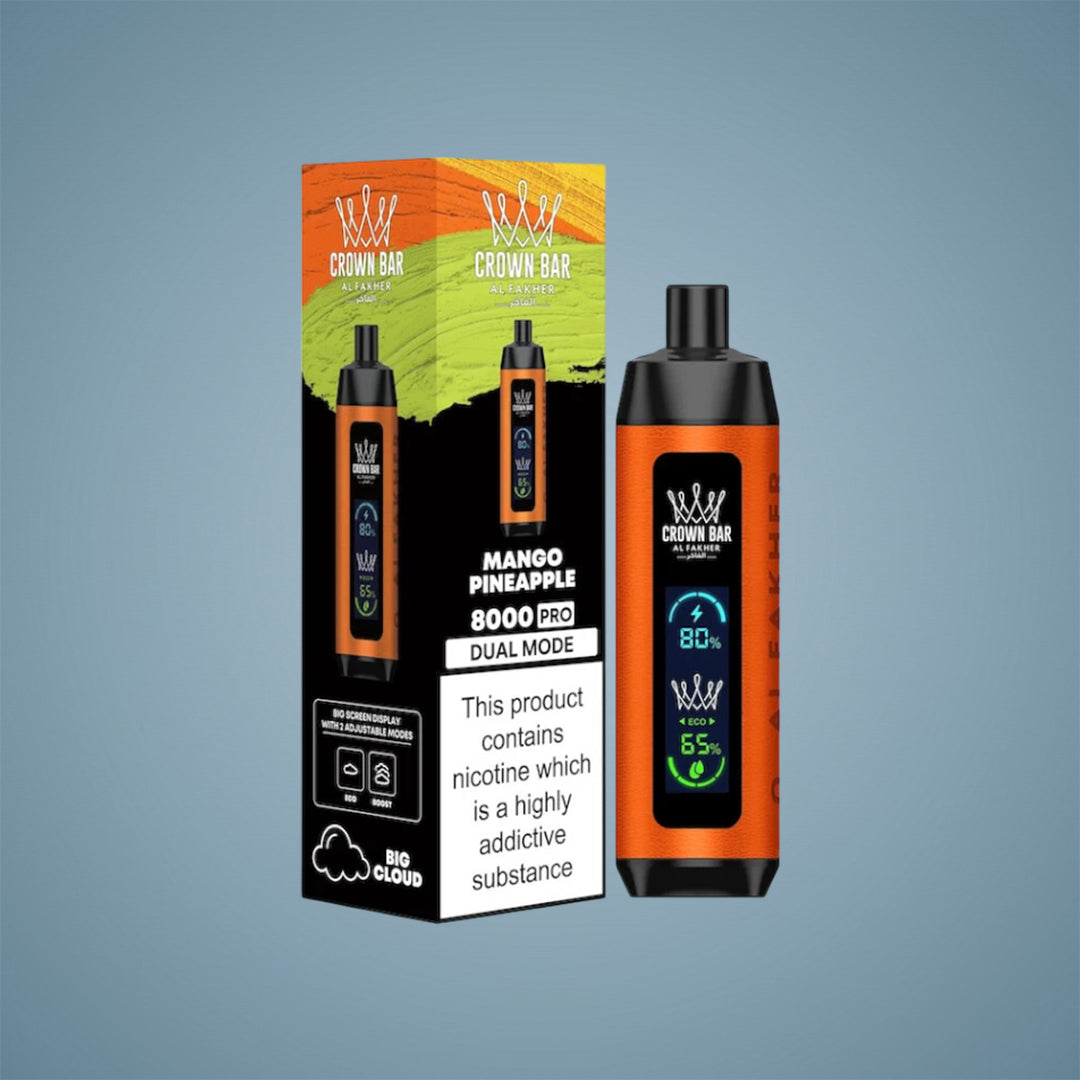 AL FAKHER CROWN BAR 80K PUFFS CRYSTAL PRO - 5 COUNT