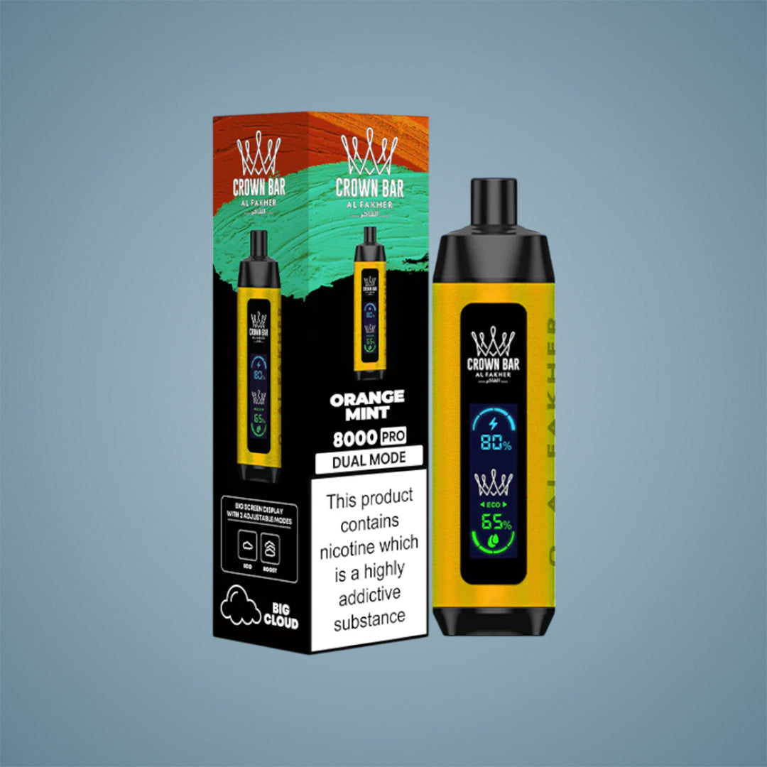 AL FAKHER CROWN BAR 80K PUFFS CRYSTAL PRO - 5 COUNT