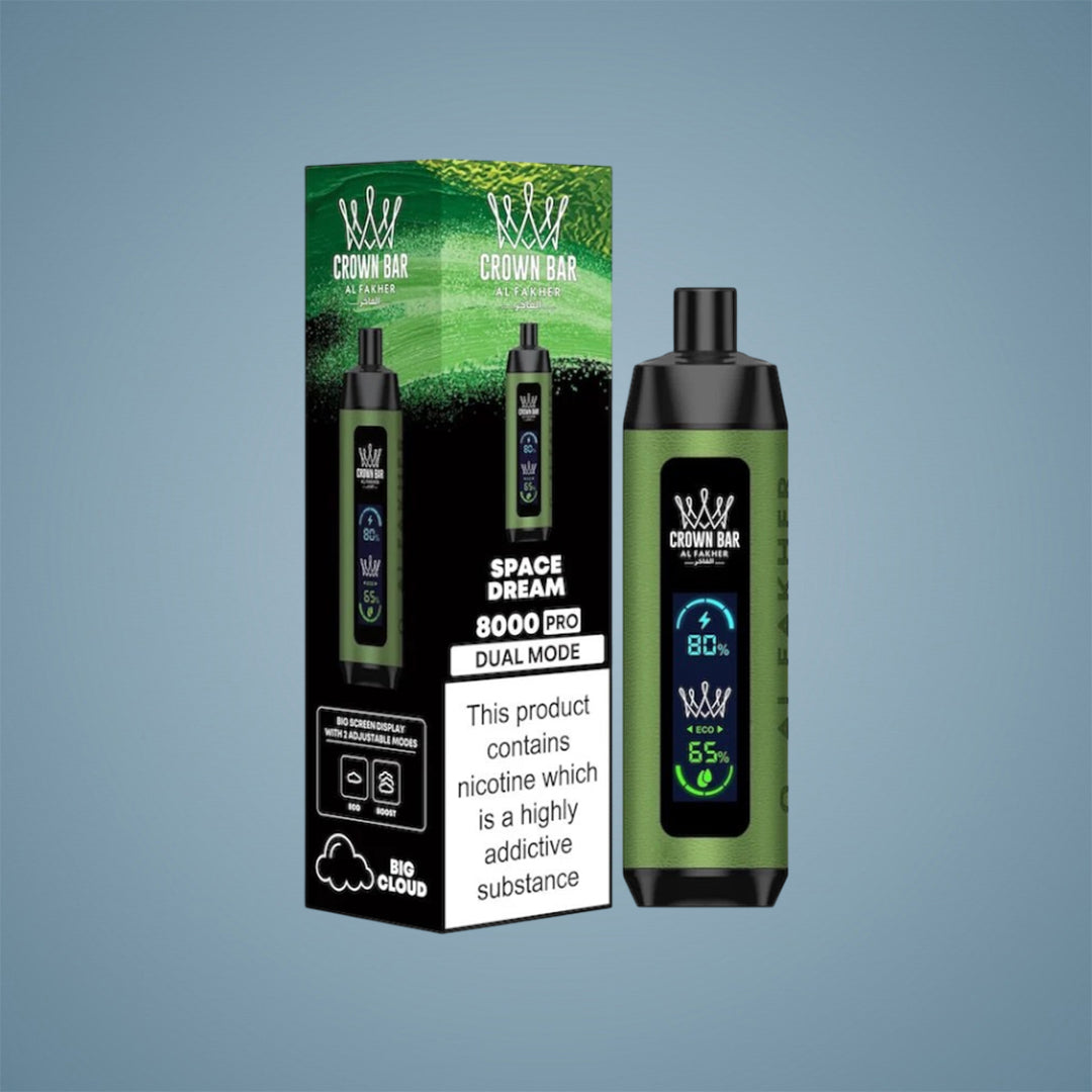 AL FAKHER CROWN BAR 80K PUFFS CRYSTAL PRO - 5 COUNT