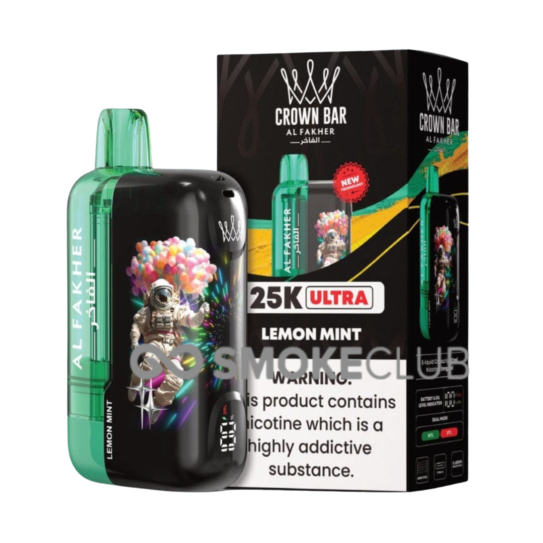 AL FAKHER CROWN BAR 25,000 PUFFS ULTRA - 5 COUNT