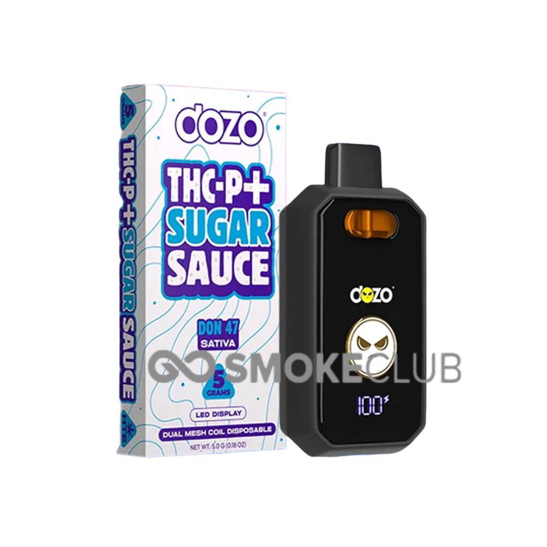 DOZO THC-P+SUGAR SAUCE 5 GRAM DISPOSABLE 5 COUNT