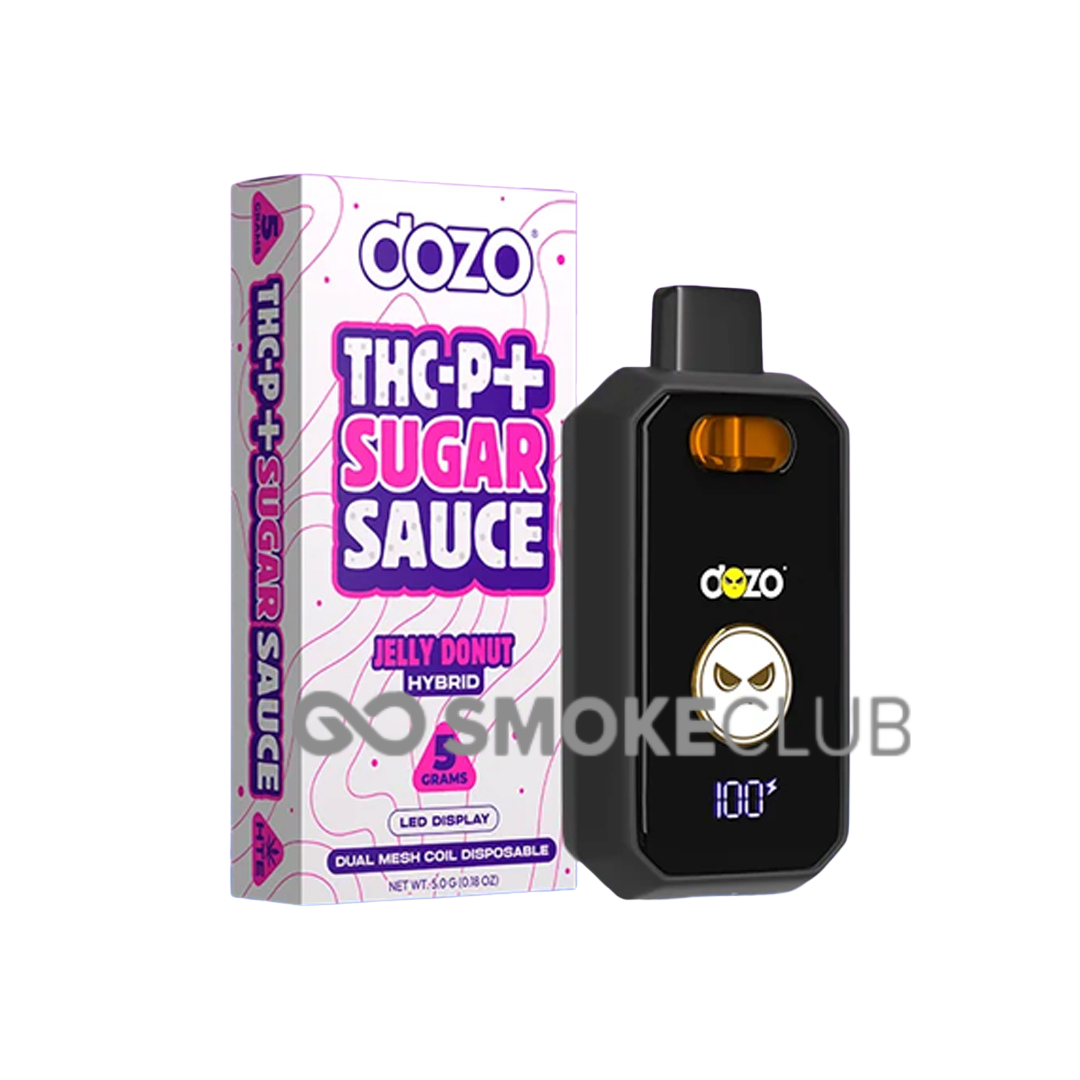 DOZO THC-P+SUGAR SAUCE 5 GRAM DISPOSABLE 5 COUNT