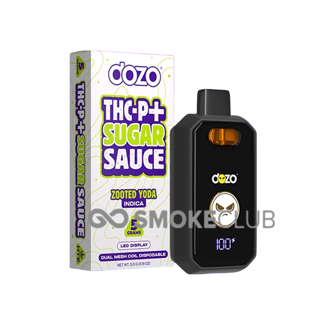 DOZO THC-P+SUGAR SAUCE 5 GRAM DISPOSABLE 5 COUNT
