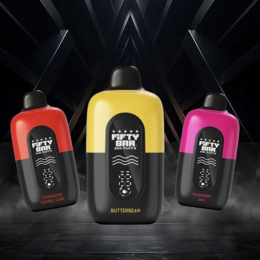 FIFTY BAR V2 20K PUFFS - 5 COUNT (BLACK EDITION) My Store