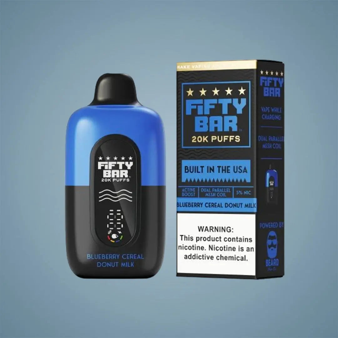 FIFTY BAR V2 20K PUFFS - 5 COUNT (BLACK EDITION) My Store