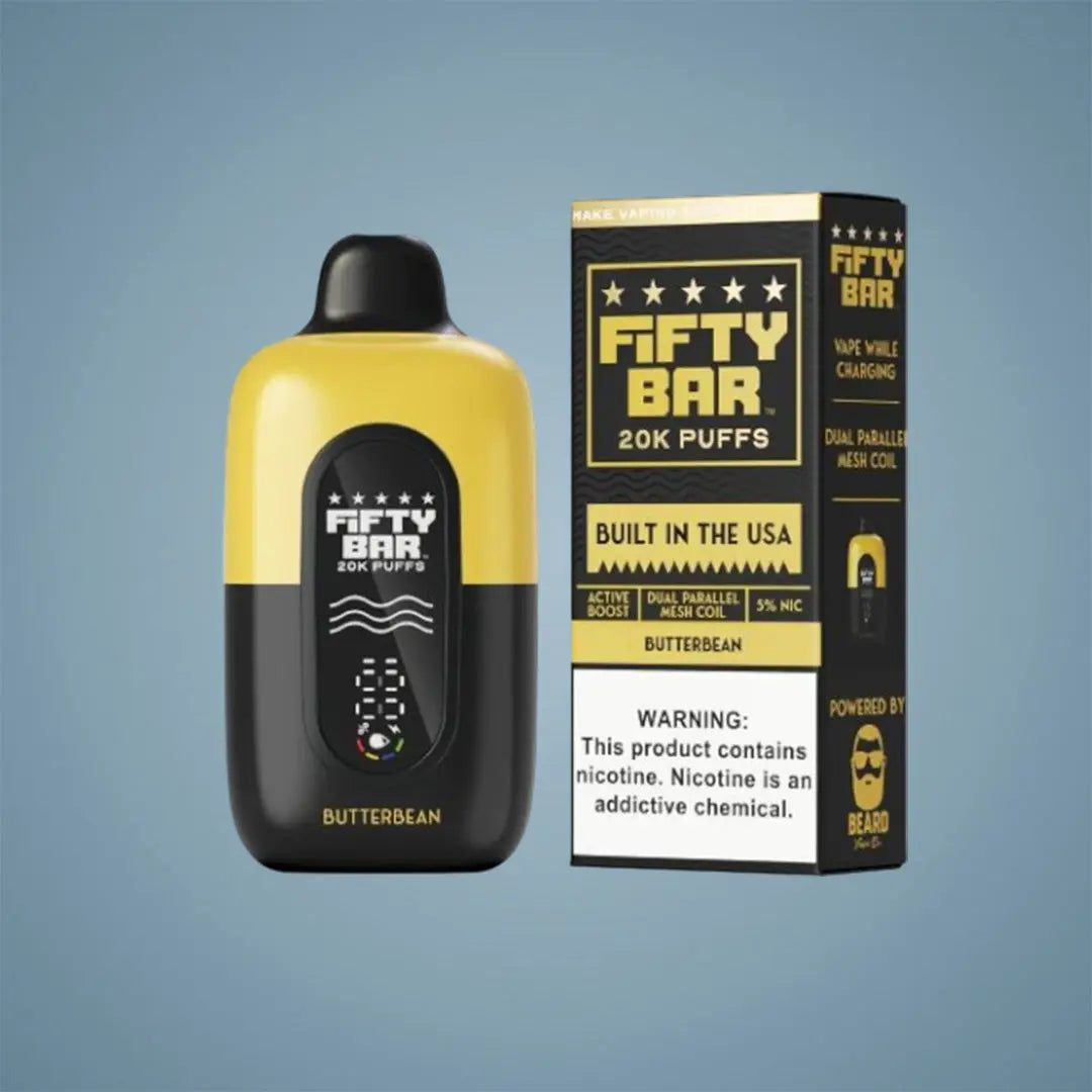 FIFTY BAR V2 20K PUFFS - 5 COUNT (BLACK EDITION) My Store