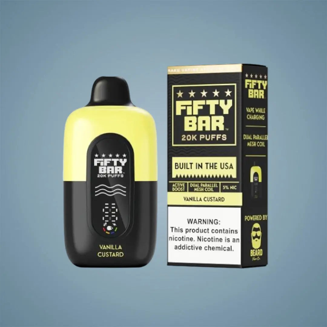 FIFTY BAR V2 20K PUFFS - 5 COUNT (BLACK EDITION) My Store