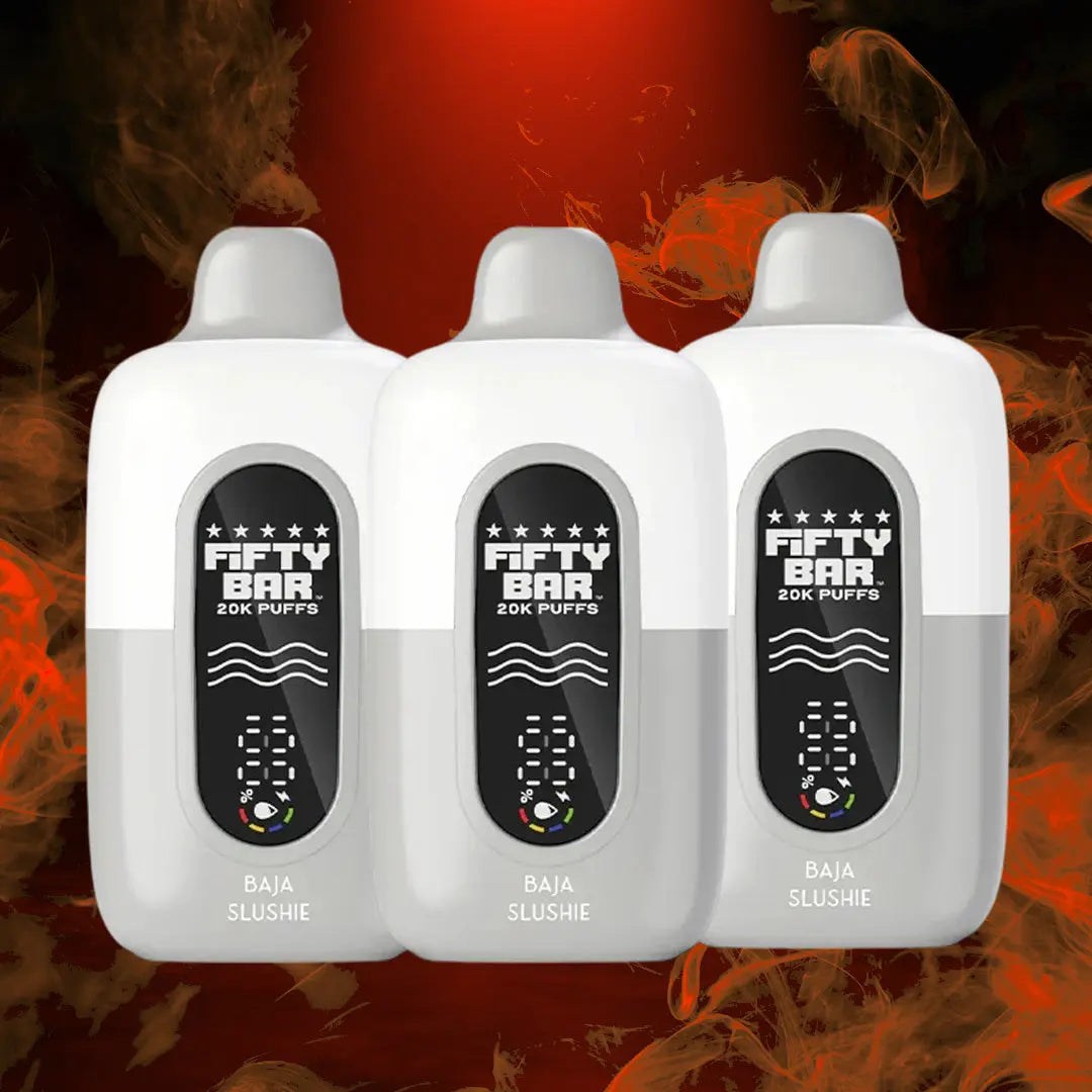 FIFTY BAR V2 20K PUFFS - 5 COUNT (WHITE EDITION)