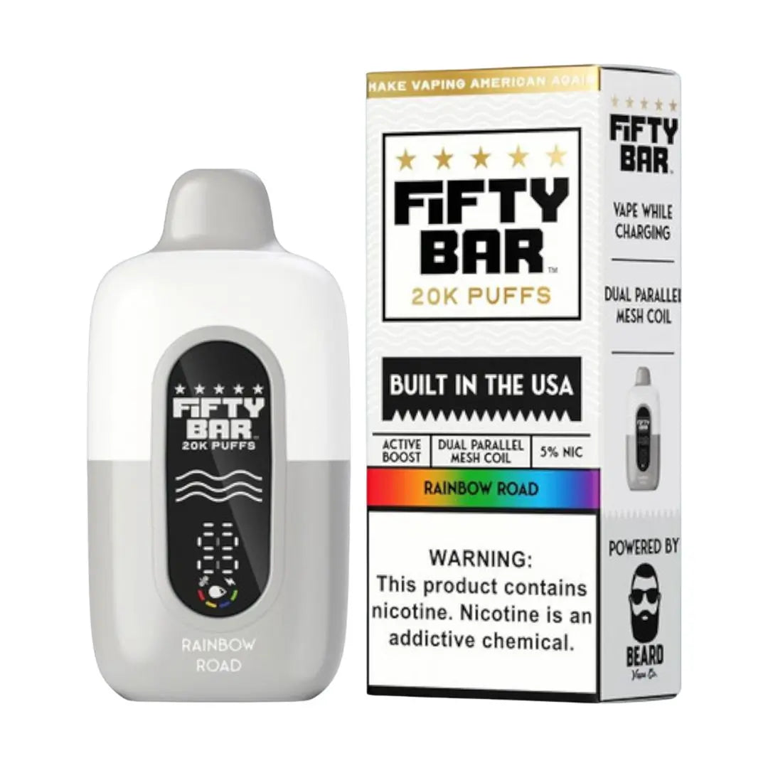 FIFTY BAR V2 20K PUFFS - 5 COUNT (WHITE EDITION) My Store