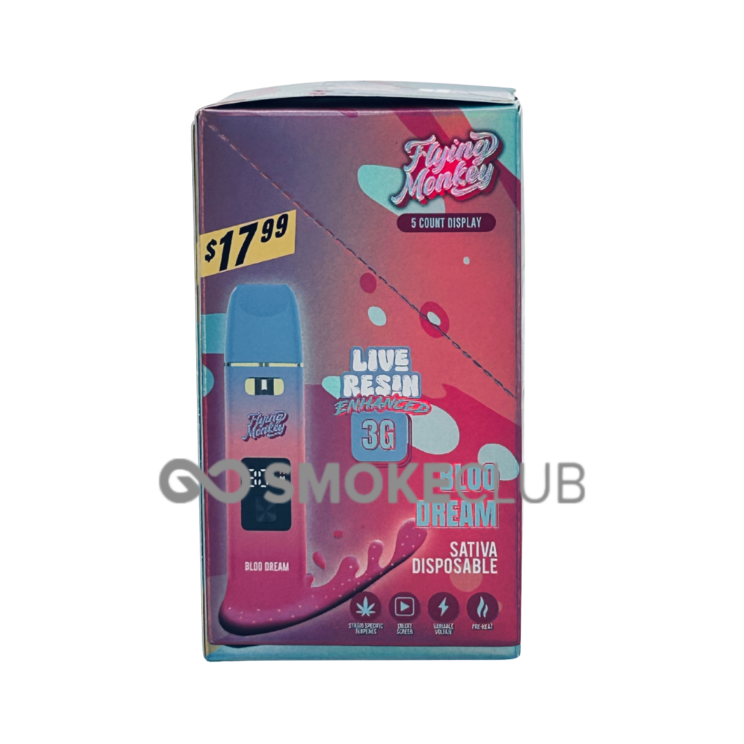 FLYING MONKEY LIVE RESIN ENHANCED 3 GRAM DISPOSABLE 5 COUNT