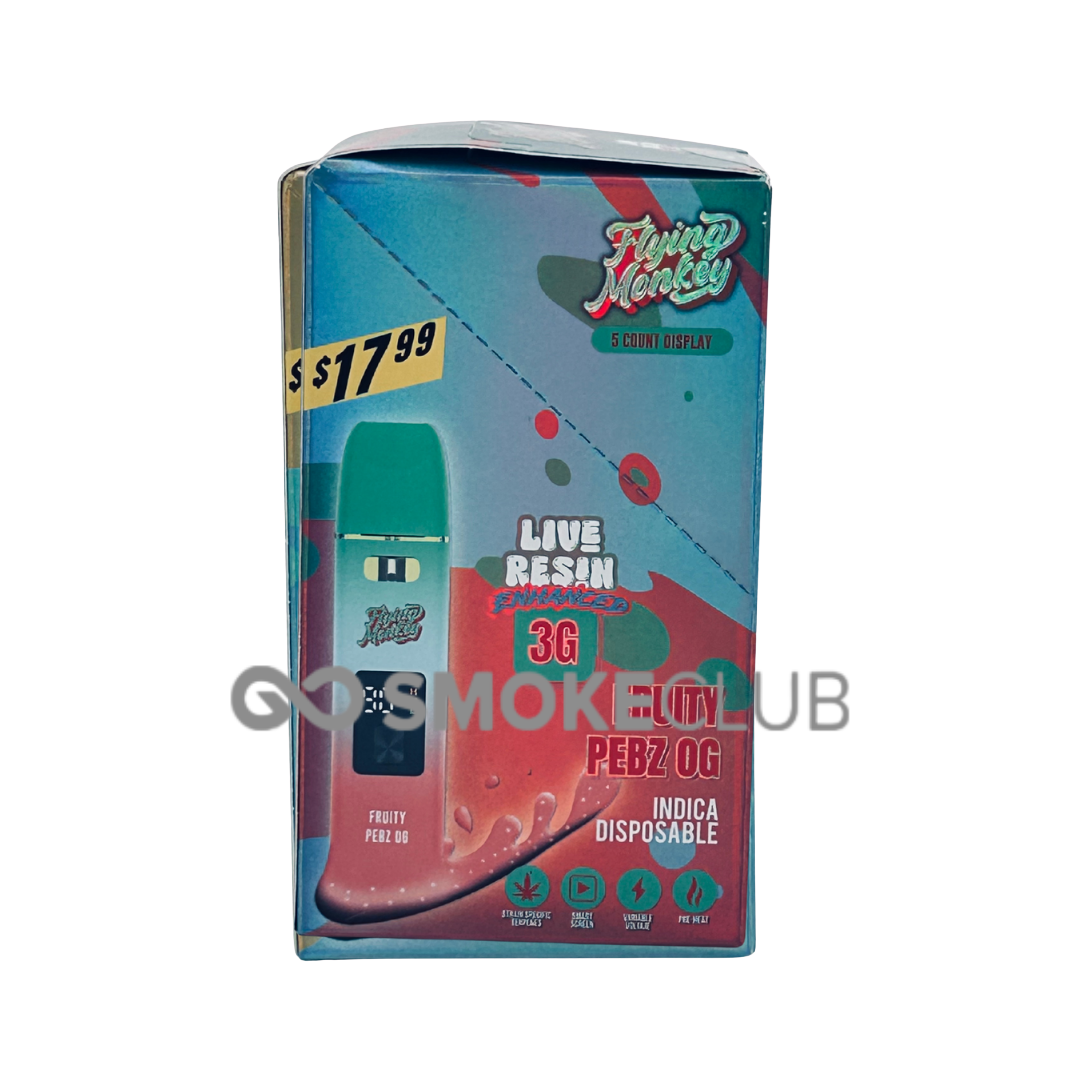 FLYING MONKEY LIVE RESIN ENHANCED 3 GRAM DISPOSABLE 5 COUNT