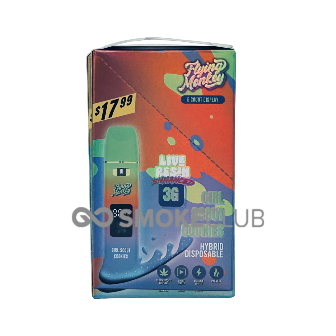 FLYING MONKEY LIVE RESIN ENHANCED 3 GRAM DISPOSABLE 5 COUNT