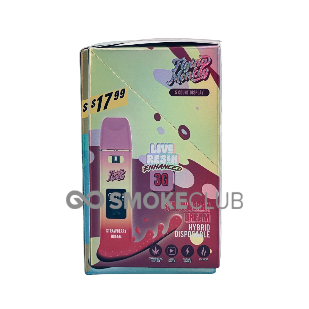 FLYING MONKEY LIVE RESIN ENHANCED 3 GRAM DISPOSABLE 5 COUNT