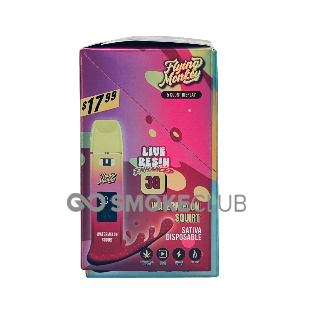 FLYING MONKEY LIVE RESIN ENHANCED 3 GRAM DISPOSABLE 5 COUNT