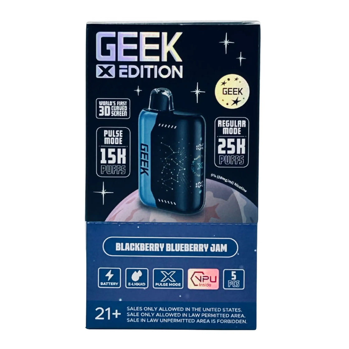 GEEK X EDITION 25K - 5 COUNT My Store