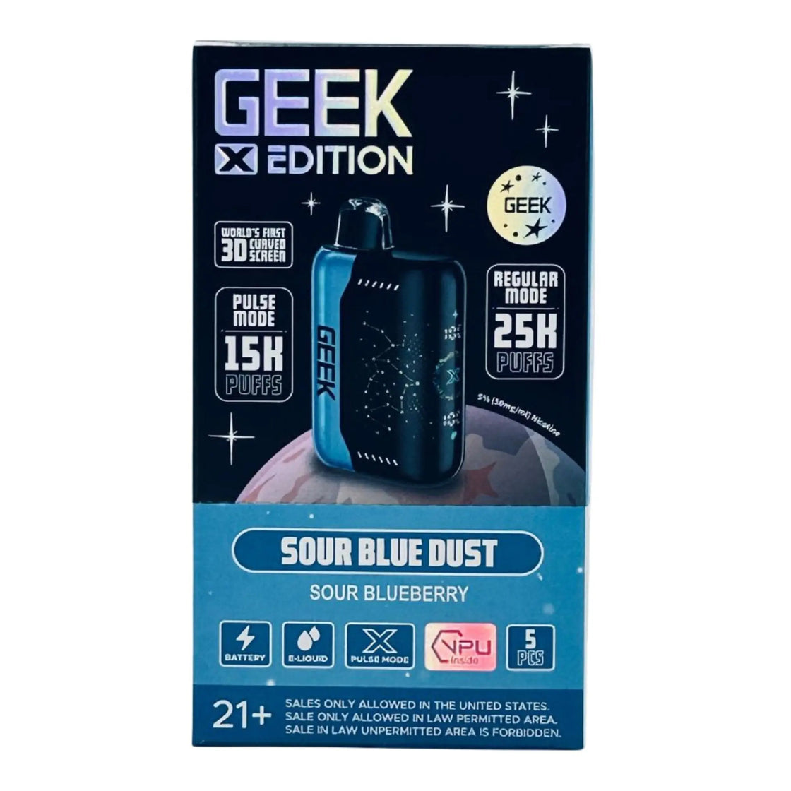 GEEK X EDITION 25K - 5 COUNT My Store