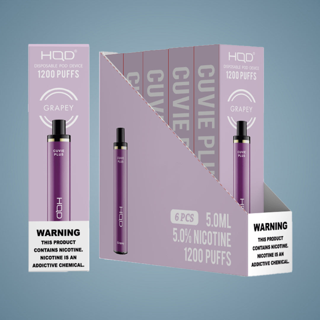 HQD Cuvie Plus 1200 Puffs – 6 Count
