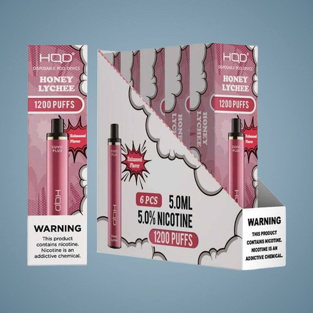 HQD Cuvie Plus 1200 Puffs – 6 Count