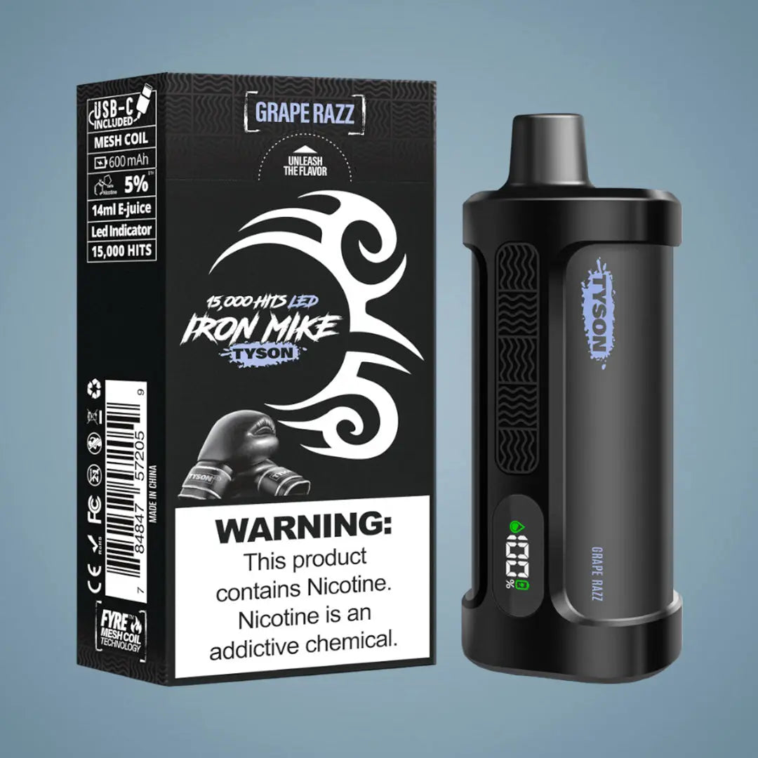 IRON MIKE TYSON 15K PUFFS - 5 COUNT My Store