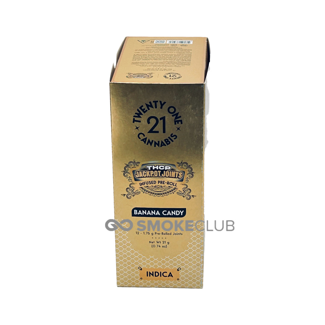 TWENTY ONE CANNABIS THC-P JACKPOT JOINTS 1.75 GRAM PREROLLS 12 COUNT
