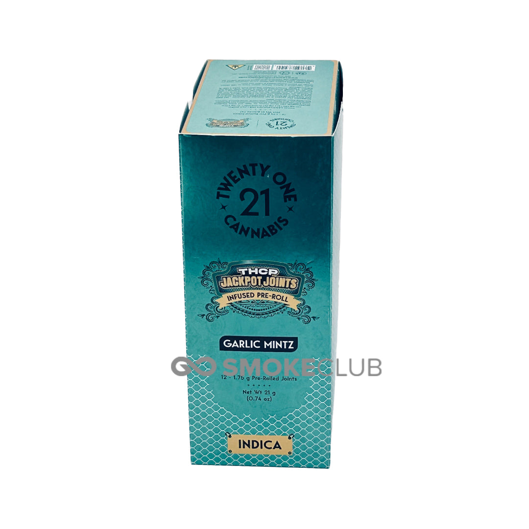 TWENTY ONE CANNABIS THC-P JACKPOT JOINTS 1.75 GRAM PREROLLS 12 COUNT