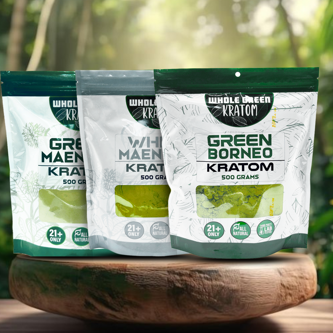 WHOLE GREEN KRATOM 500GRM POWDER